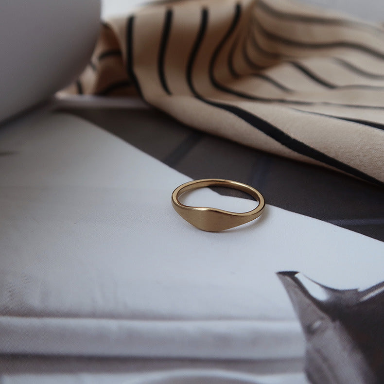 Gold Matte Ring