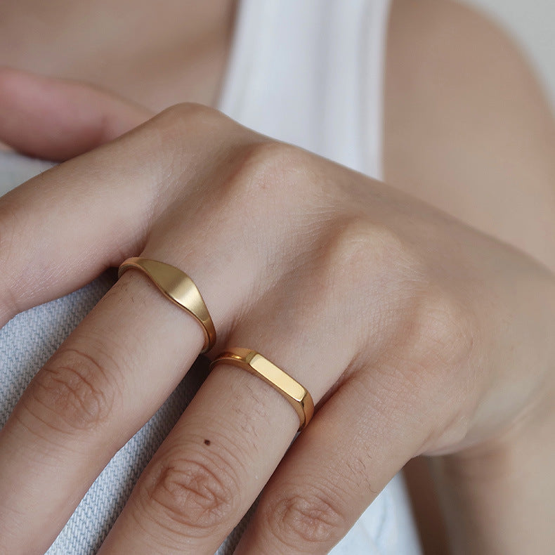 Gold Matte Ring