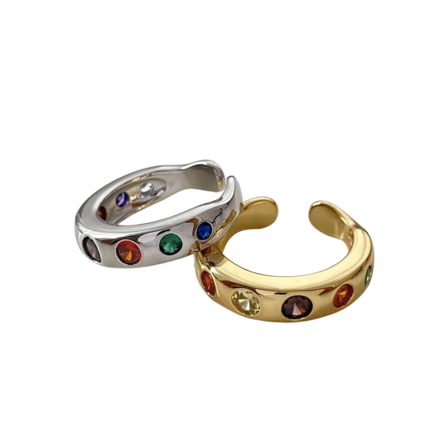 Inlay Color Zirconium Ring