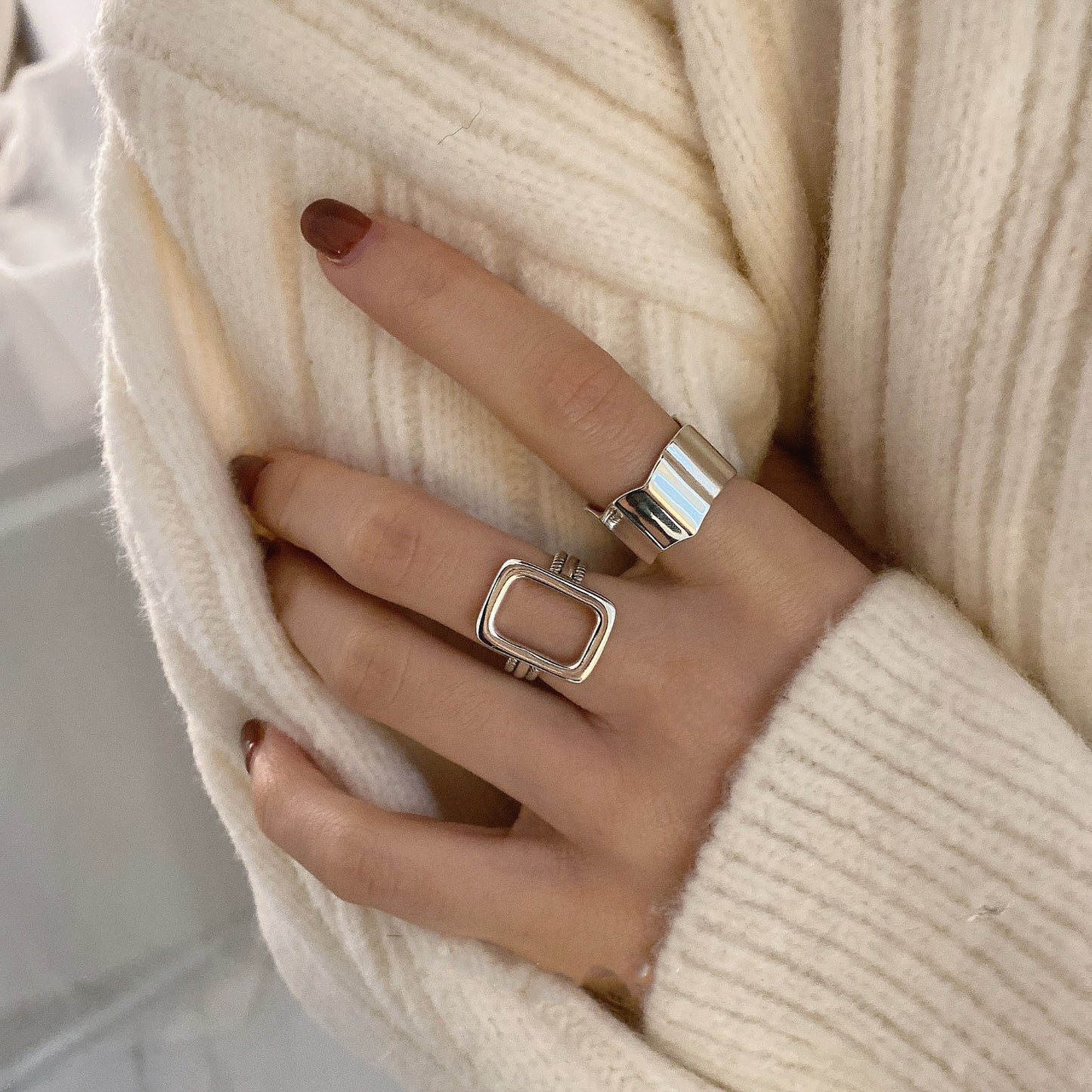 Irregular Sterling Silver Ring