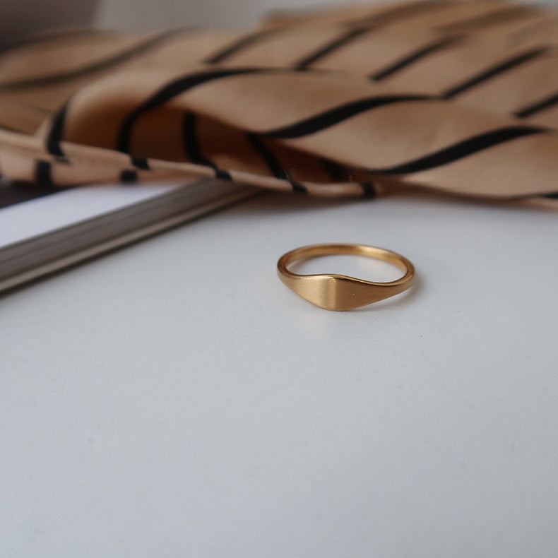 Gold Matte Ring