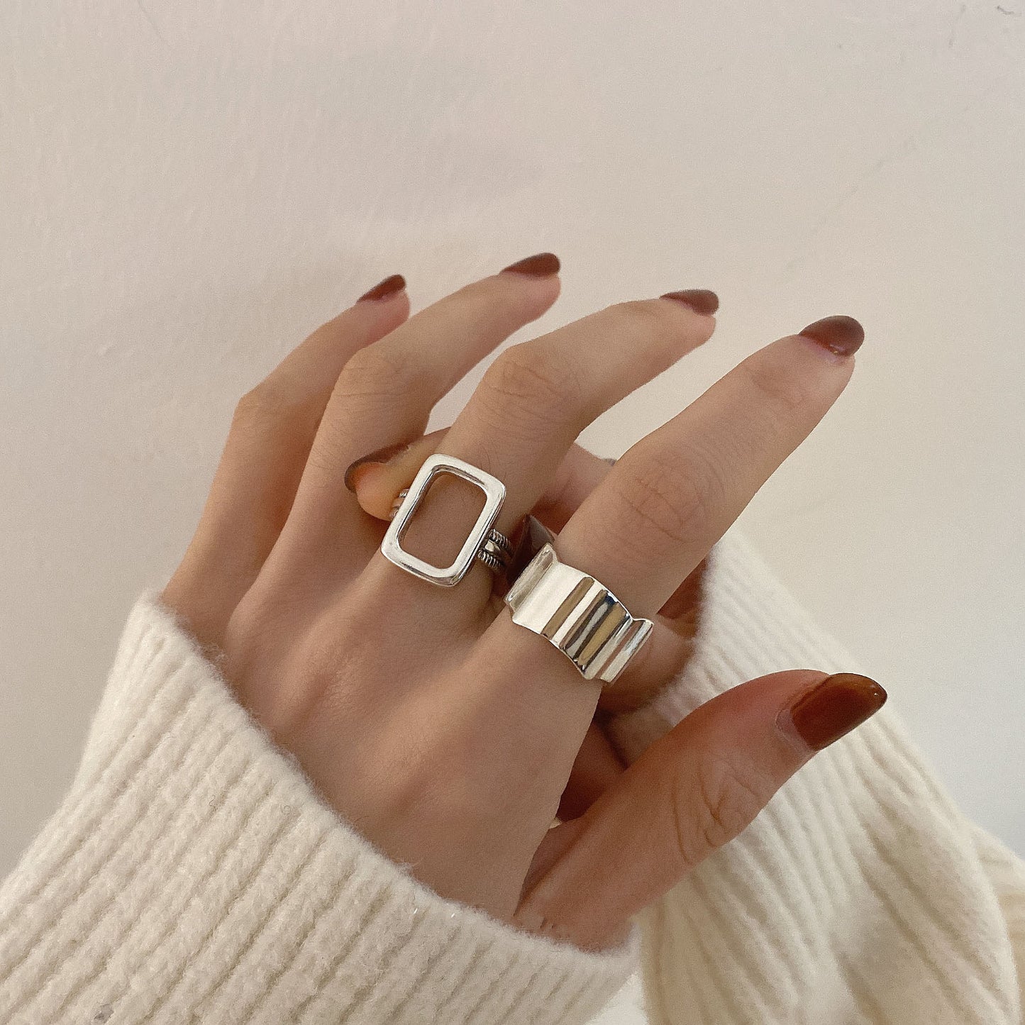 Irregular Sterling Silver Ring