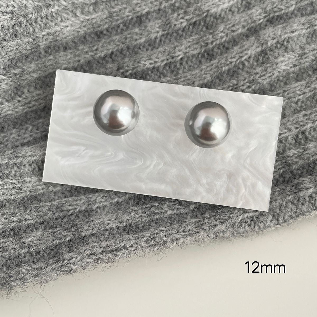 Grey Pearl Earrings